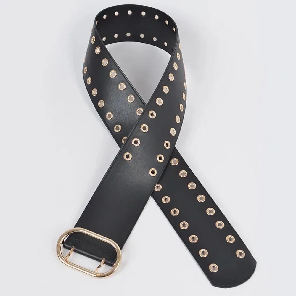 Eyelet Wide Belt